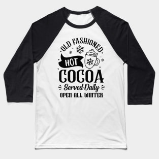 Funny Winter Season Gifts, Hot Cocoa Chocolate Baseball T-Shirt
